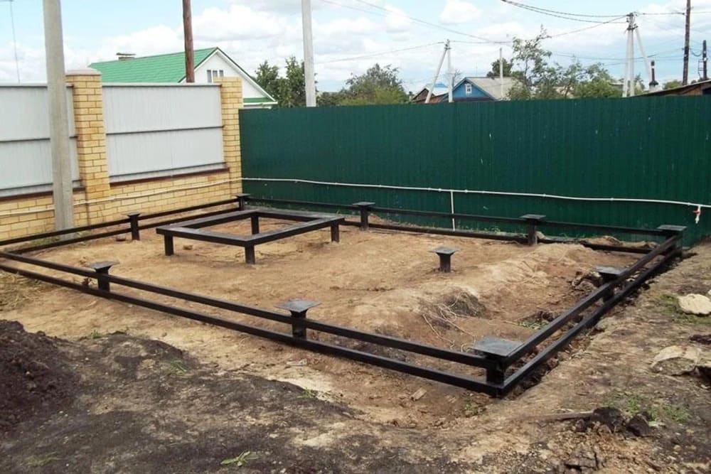 Свайный фундамент для бани